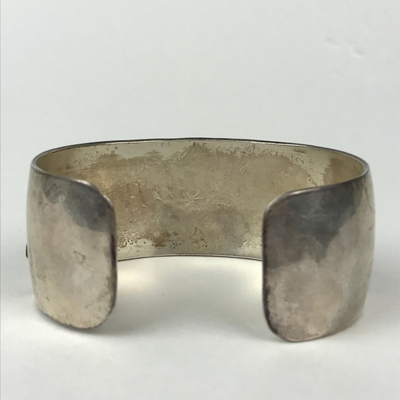 Navajo Indiana Sterling Silver 925 Storyteller Monument Valley Cuff - Picture 4 of 8